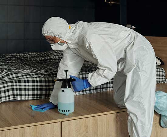 Commercial pest control — warehouse baiting and monitoring